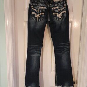 Rock Revival "Elaina " Jeans, sz 28 Boot Cut (lo-rise)